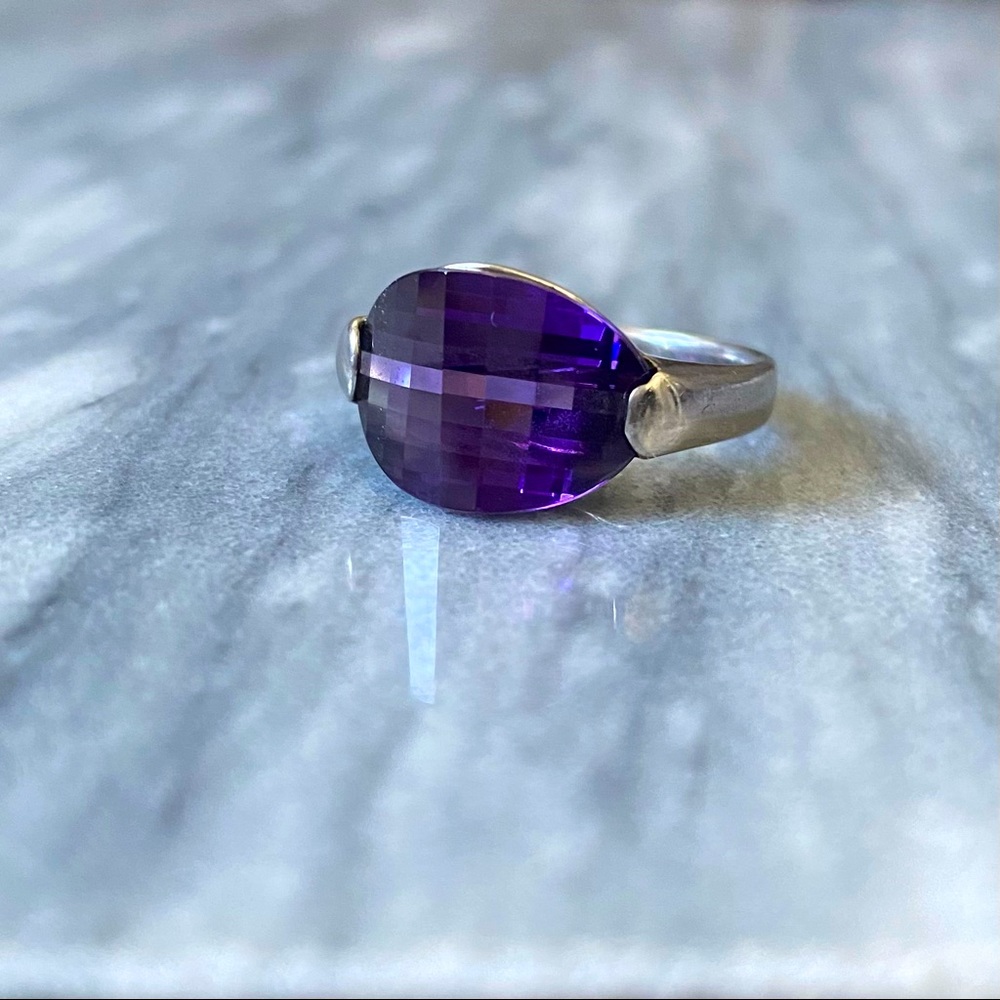 Purple Crystal Ring